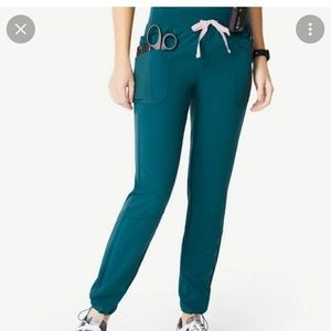 Figs - Caribbean Blue Kigali skinny Scrub Pant, size small